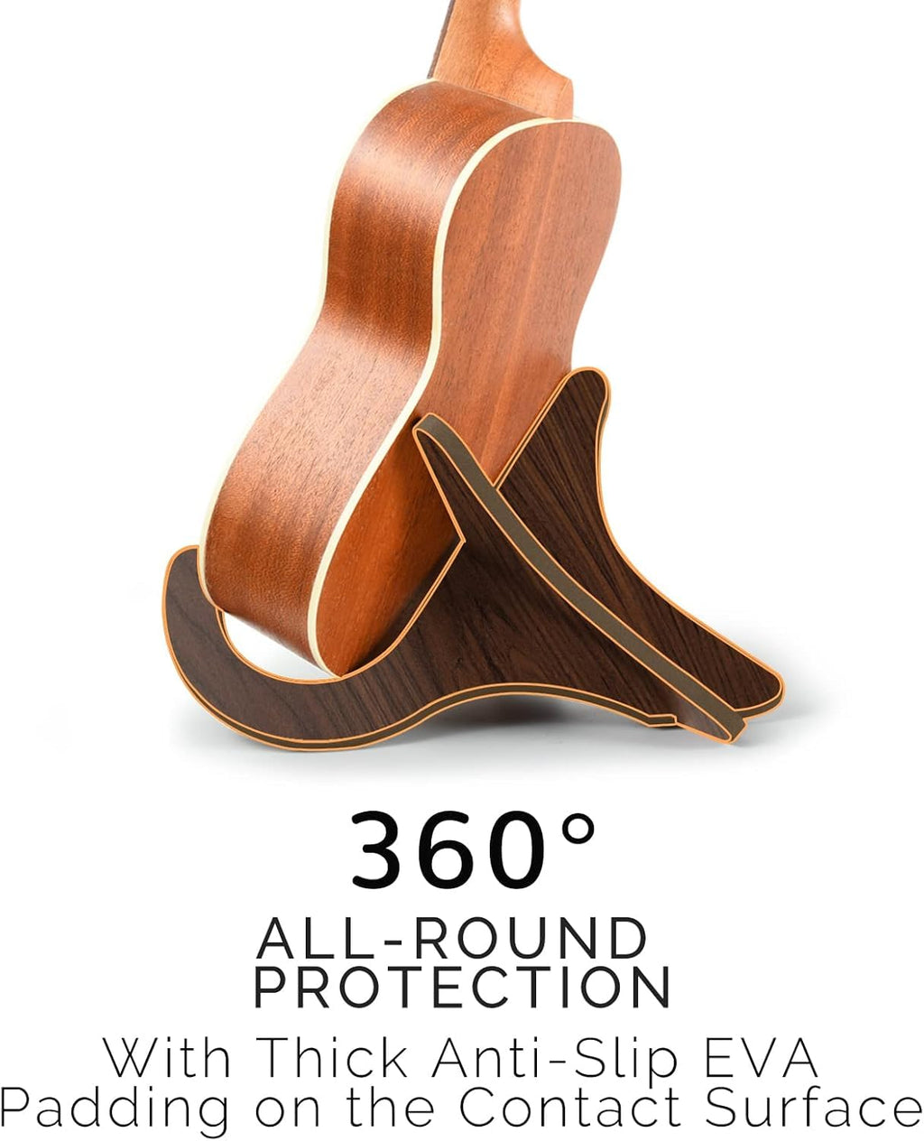6Pair Wooden Ukulele Stand Violin Mandolin Folding Portable Stand Sapele
