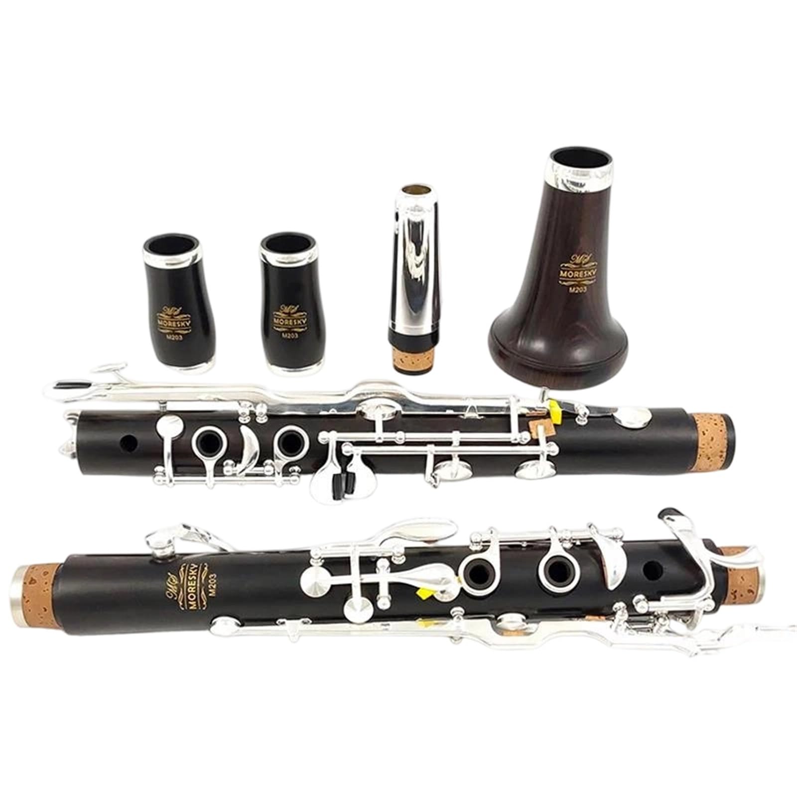 Clarinet Musical Instruments MORESKY G Tone Clarinet Ebony Silver Plated 20 Keys(M202)