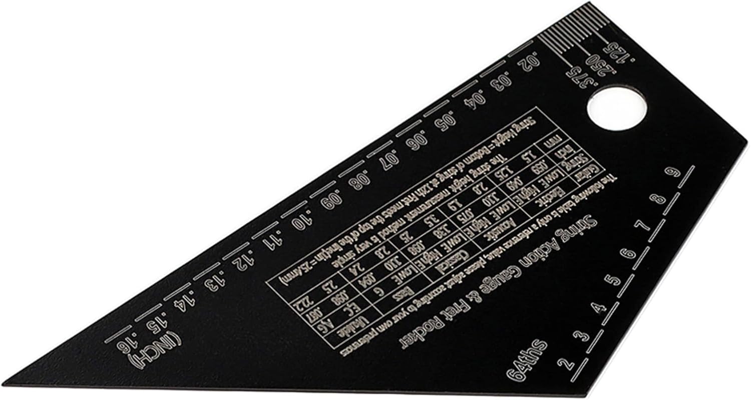 Guitar String Height Rulers String Action Gauges Rulers Guitar Repairing Tool for Guitar, Ukuleles, Banjos, Mandolin