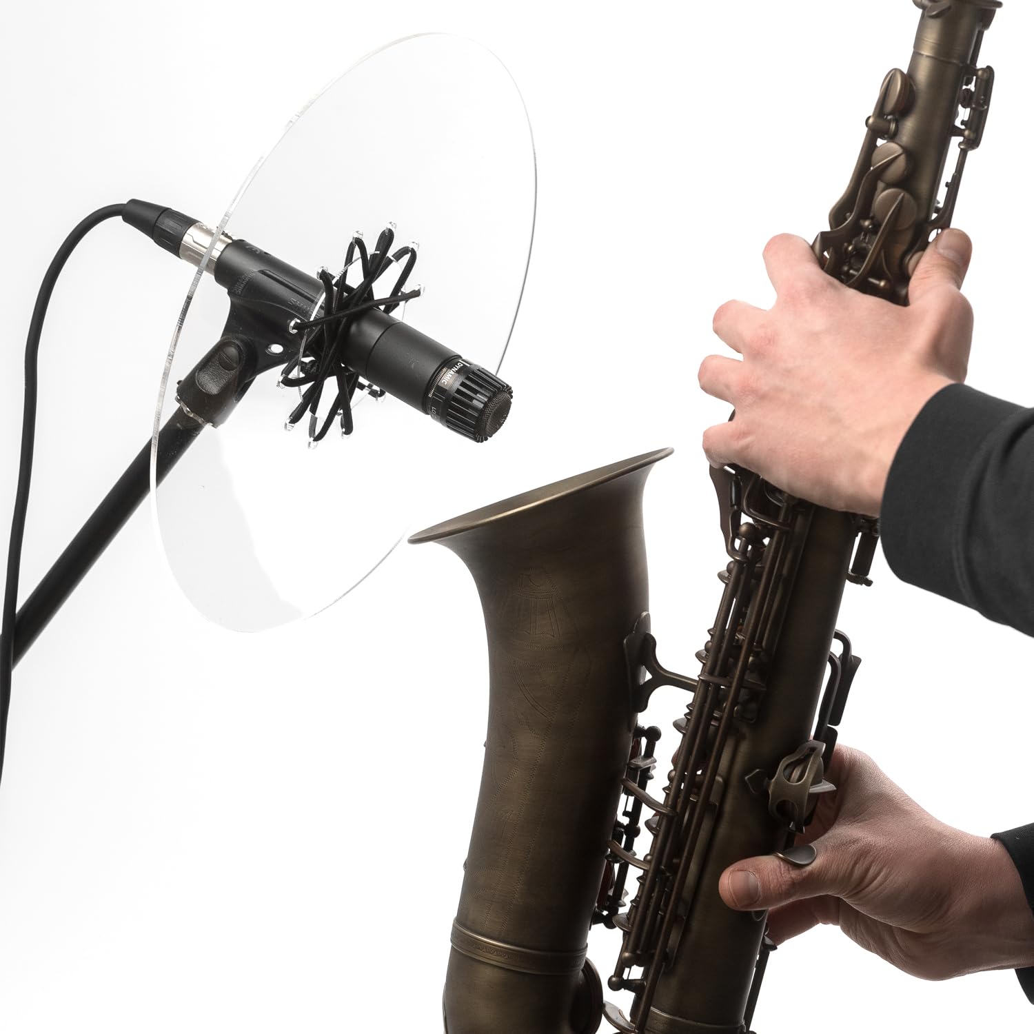 Deflector for Trumpet by KGU Music. Trumpet sound reflector, trumpet mirror, acrylic deflector, acoustic shield for redirecting sound (Trumpet, clear)