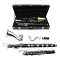 Bass Clarinet Low E | Nickel-Plated Keys, Rich Sound & Durable Hard Rubber Body - Includes Starter Accessories