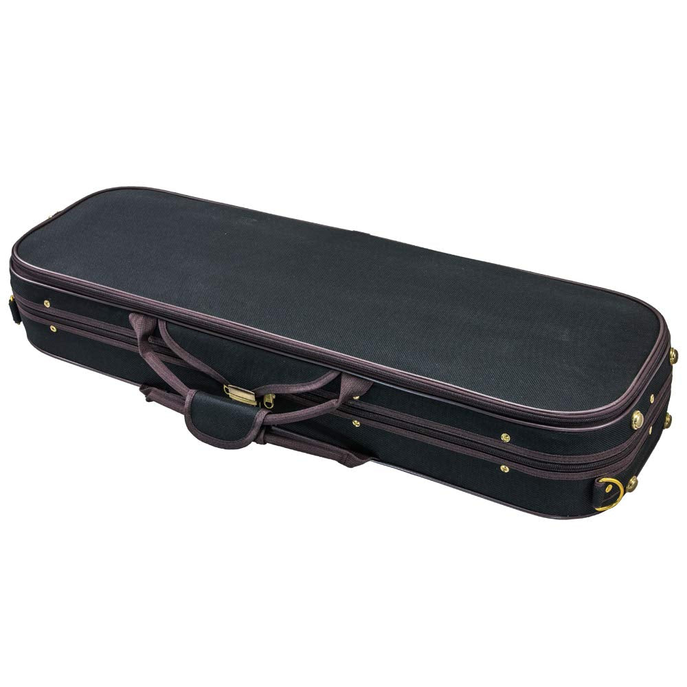 SKY Violin Triangle Case Lightweight 3/4 Size Black Color