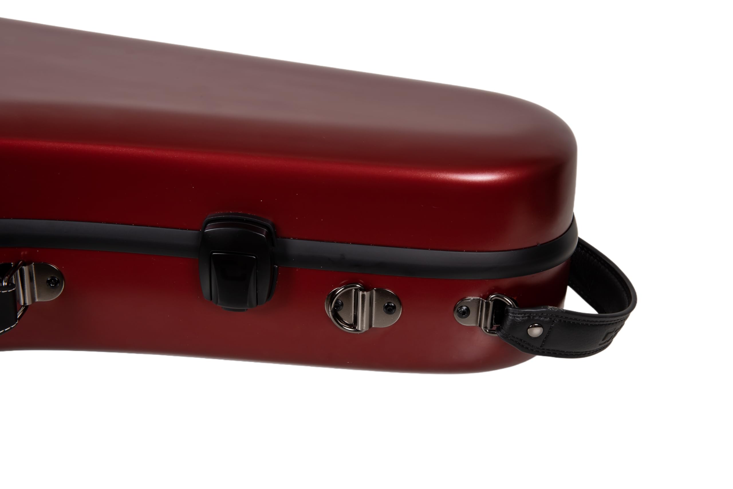 Crossrock Low A Baritone Saxophone Case with Wheels | Polycarbonate Hard Shell, TSA Lock, Anti-Scratch Finish, Neck & Mouthpiece Storage–Black (CRF4050BSBK)