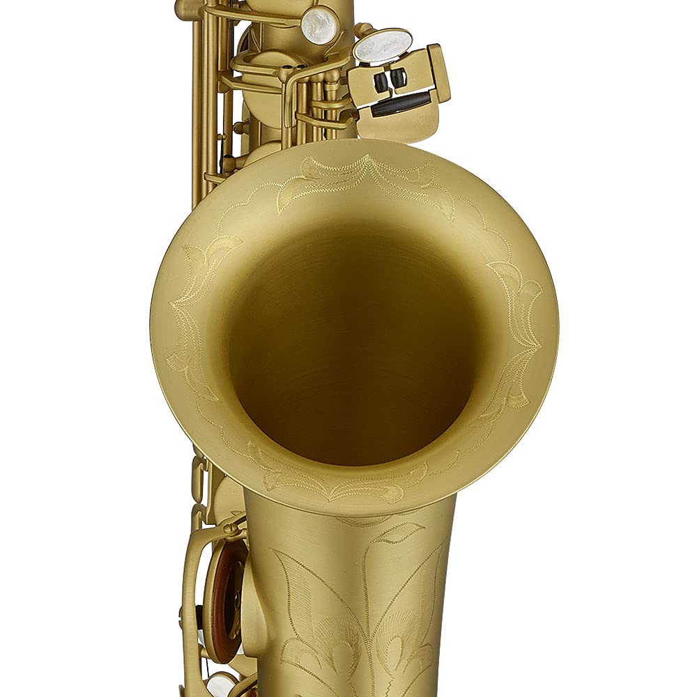 Antigua Winds PowerBell Professional Bb Tenor Saxophone(Yellow brass with lacquered finish/enlarged bell/new neck design/ergonomic design/hand engraving/ABS case)/WRTS4248LQ