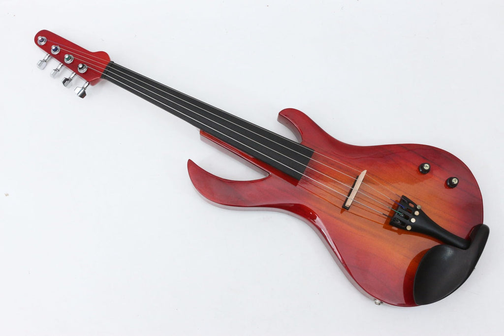 Vetimobato 16 Inch Electric Viola Set Full Size 5-String Solid Wood Practice Viola Kit with Ebony Fingerboard Include Hard Case Brazilwood Bow AUX Cable for Beginners & Adults (5 String Viola Bown)
