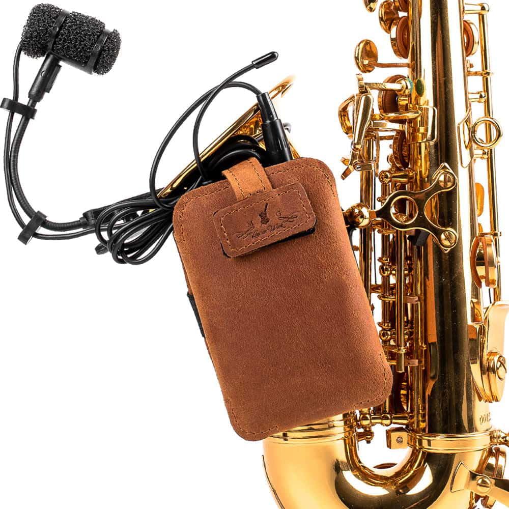 Trombone Mic Transmitter Pouch | Wireless Bodypack Holder for Stage, Studio & Live Performance