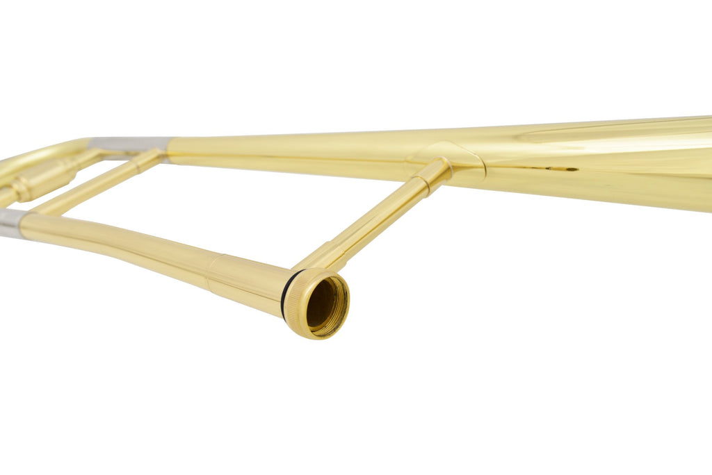 Glory GTD-2 B Flat Brass Trombone with Case & 12C Mouthpiece,Gold Finished,Tenor Trombone