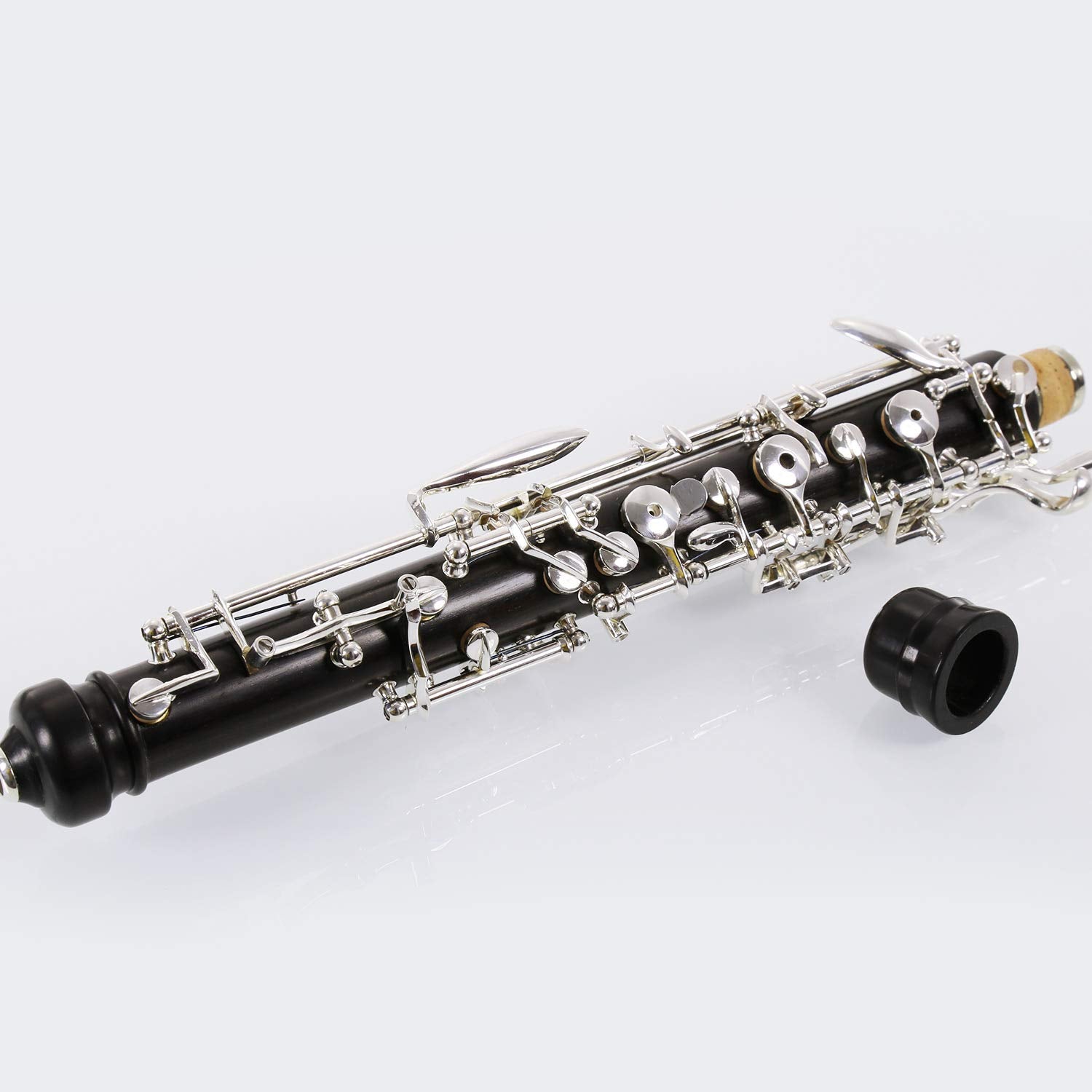Rochix Oboe Professional Performance Level RHG13 Redwood Body Gold Plated Semi Automatic C Tone with 2 Reeds,1 Cleaning Cloth,1 Oboe Swab,1 Thumb Rest,1 Case and More