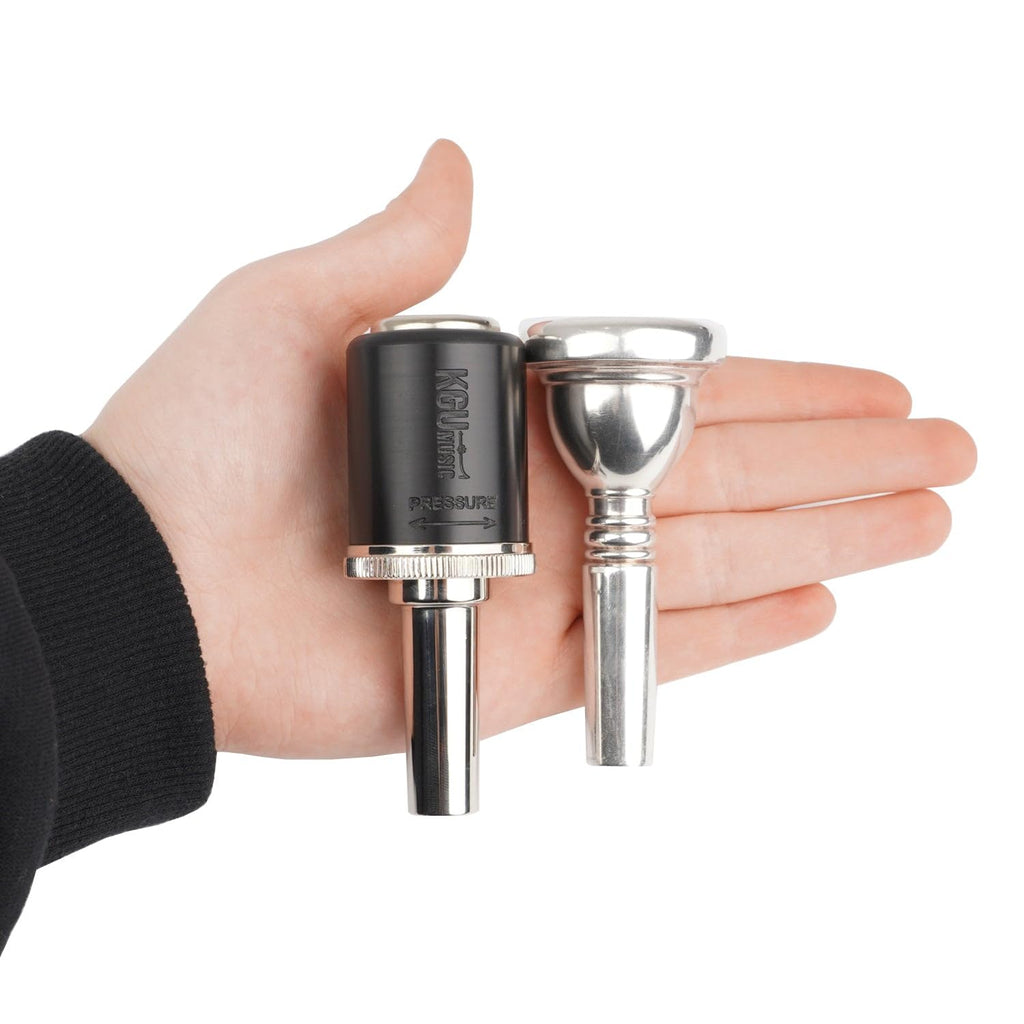 Optimizer for Trombone with LARGE SHANK mouthpieces Practicing and playing without Excessive Mouthpiece Pressure The device for correcting excessive pressure Must-have for brass players