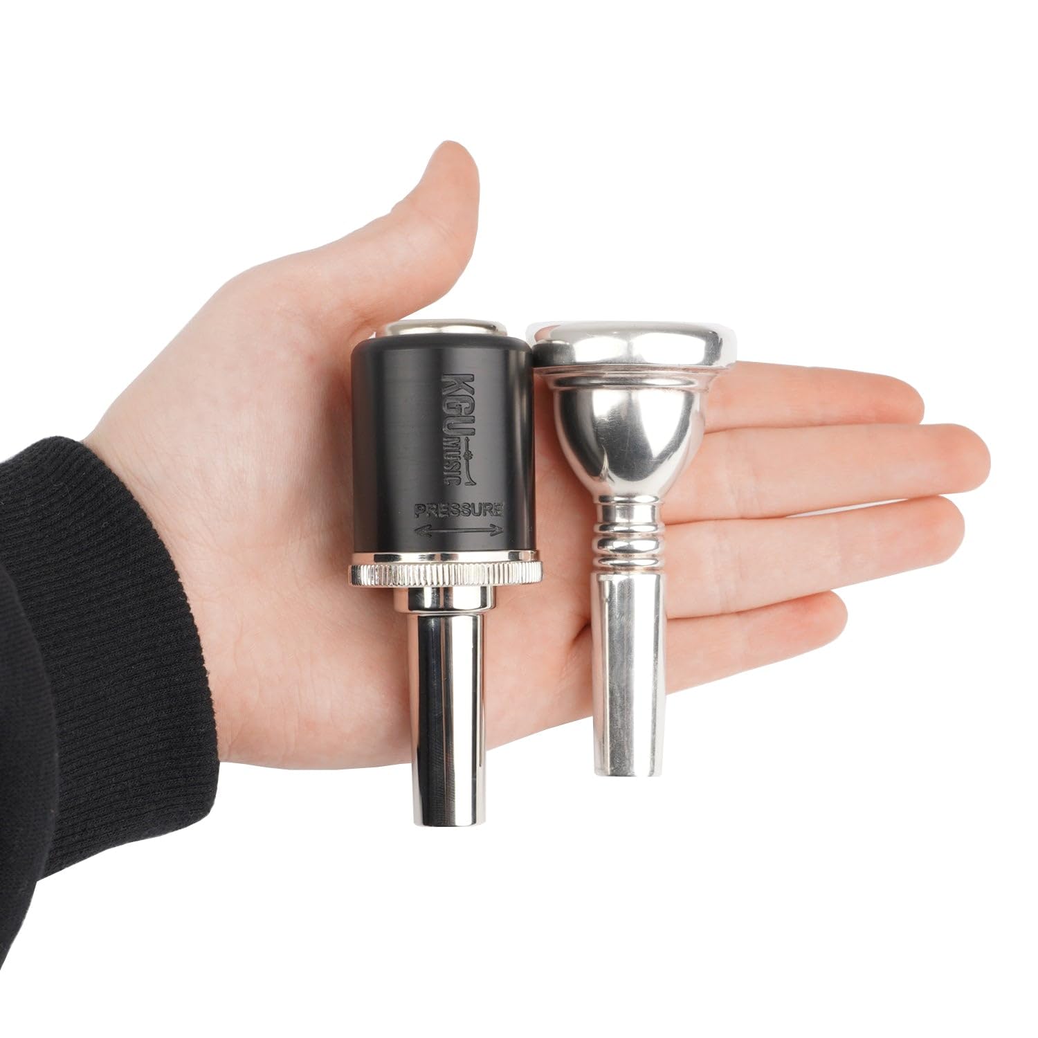 Optimizer for Trombone with LARGE SHANK mouthpieces Practicing and playing without Excessive Mouthpiece Pressure The device for correcting excessive pressure Must-have for brass players