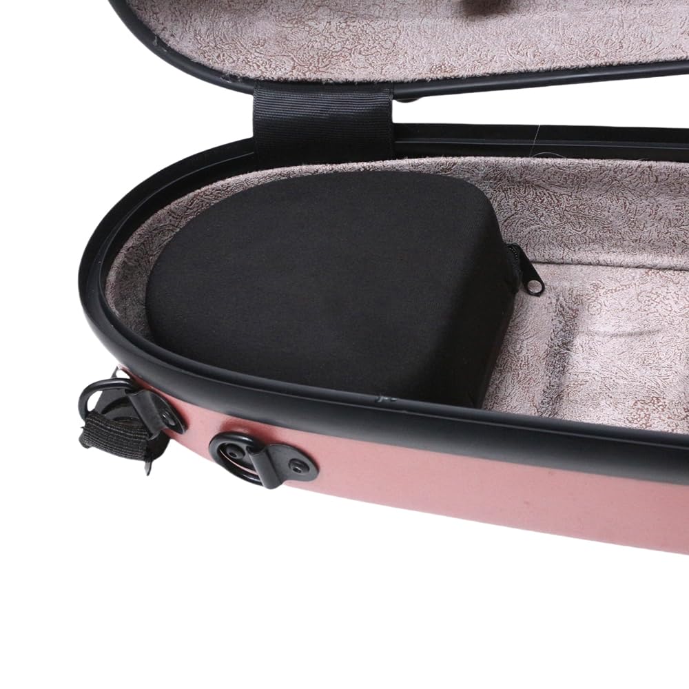 Vetimobato Dazzling Hard Shell Violin Case 4/4 Full Size Strong Light Flight Carbon Fiber Violin Box with Straps Travel Violin Case (Multicolored)
