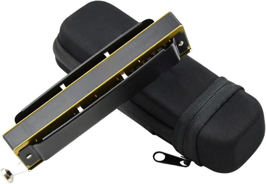 Chromatic Harmonica 12 Hole C Key Black Professional Mouth Organ Wind Musical Instrument Adult Beginners Harmonica Professional
