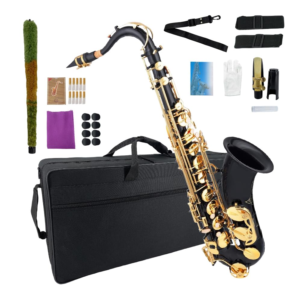 Alto Saxophone E Flat for Adults Student Sax Eb Alto Full Kit With Carrying Sax Case Mouthpiece Straps Reeds Saxophone Beginner Kit