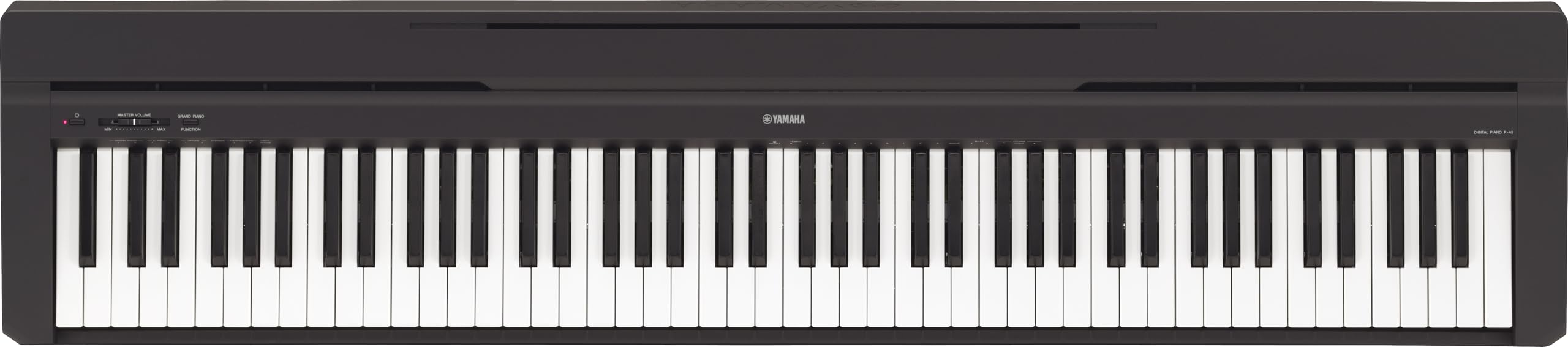 Yamaha P225 88-Key Digital Piano with Weighted Keys, Portable Design, Keyboard, Music Rest, Sustain Foot Switch, and Built-In Speakers, Black (P225B)