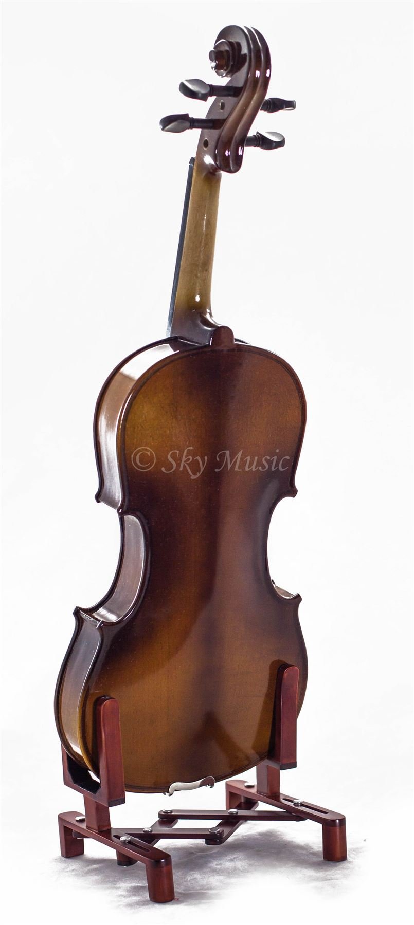 SKY 1/16 Size SKYVN201 Solid Maple Wood Violin with Lightweight Case, Brazilwood Bow, String, Rosin and Mute