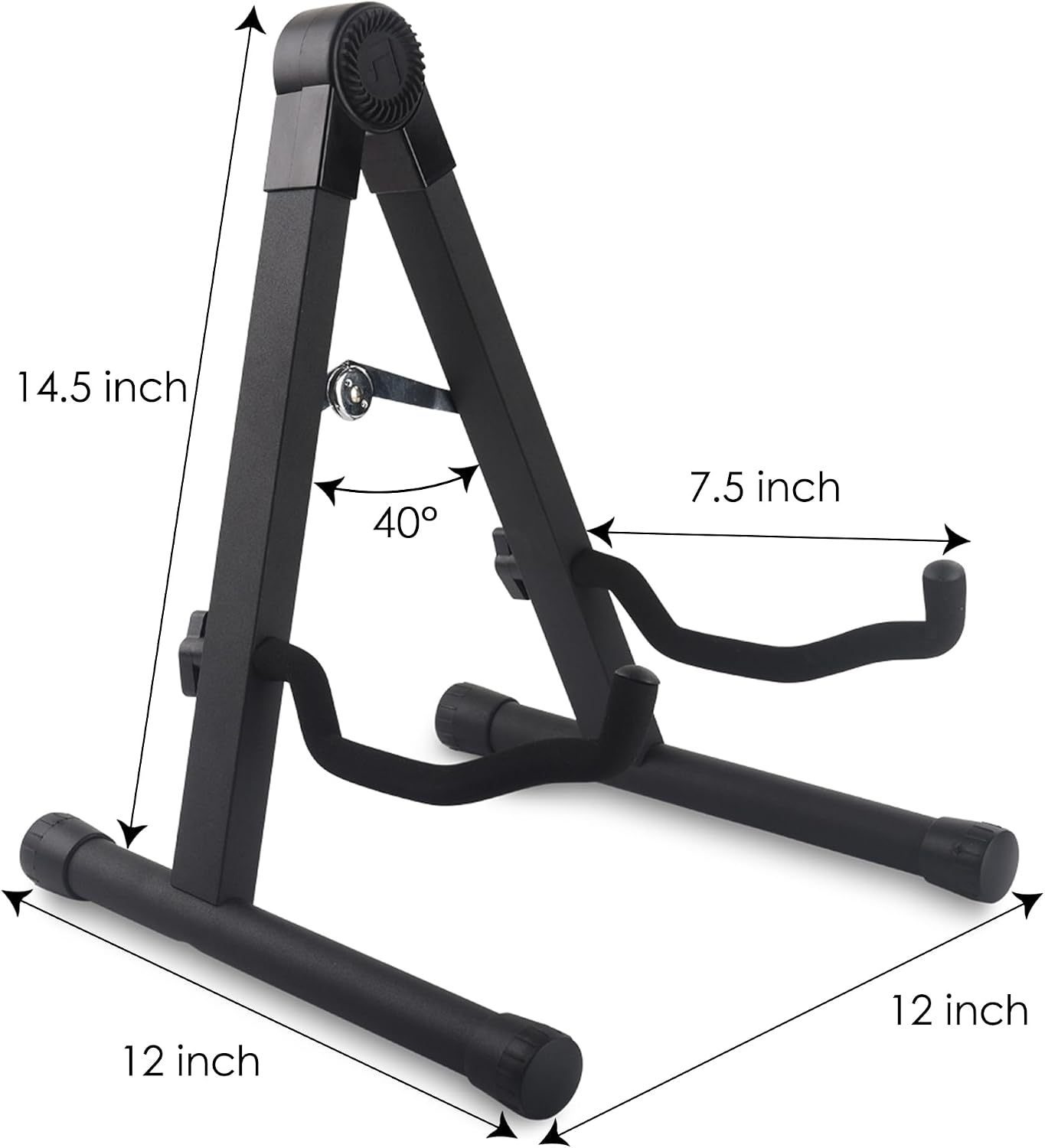 Guitar Stand, A-Frame Floor Folding Stand with Padded Foam for Acoustic, Electric, Bass Guitars, Cello, Mandolin, Banjo, Ukulele