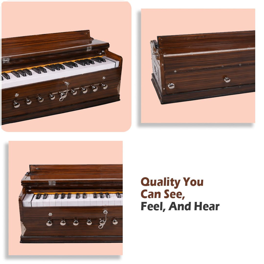 VRINDAVANBAZAAR.COM Standard Quality Harmonium, Comes with a Bag -Vrindavan Bazaar (Standard Quality)