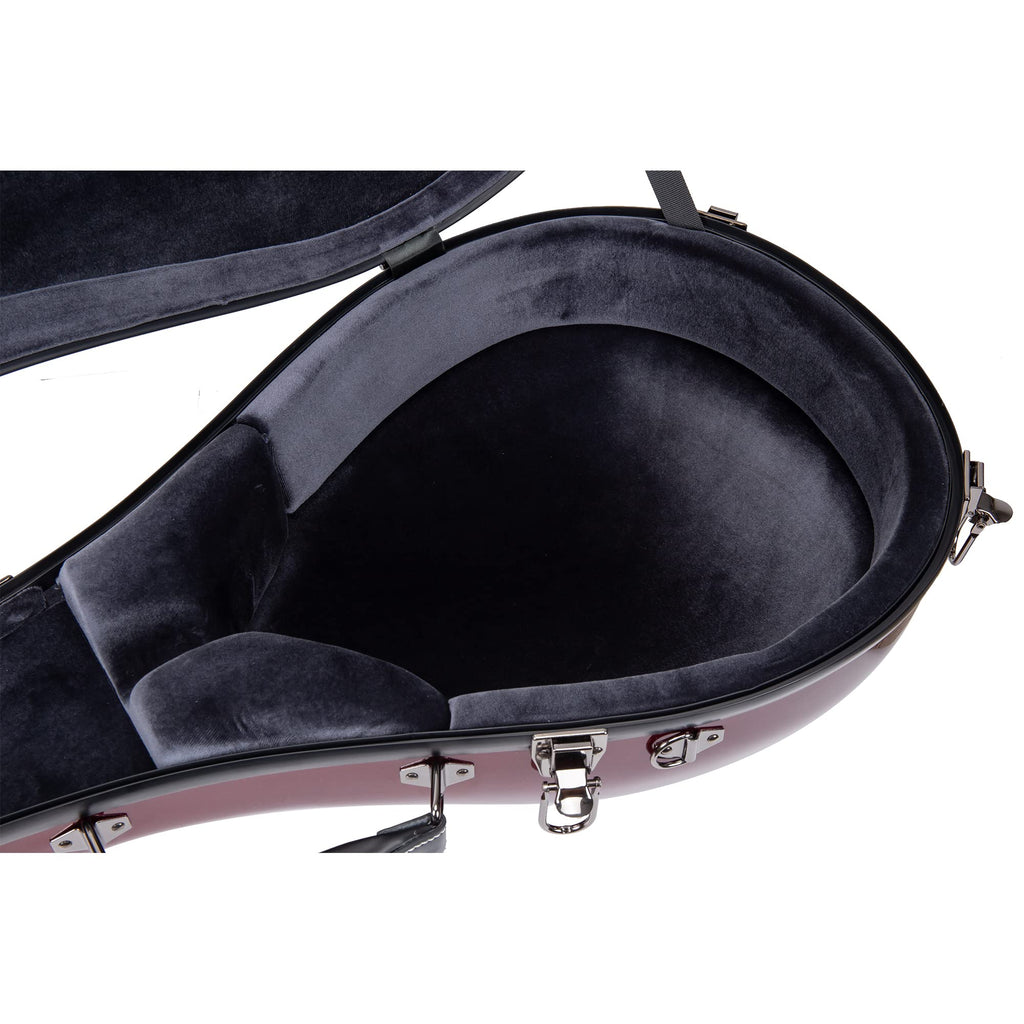 Crossrock Fiberglass Case fits for Trumpet with removable shoulder straps-Black(CRF1020TRBK)