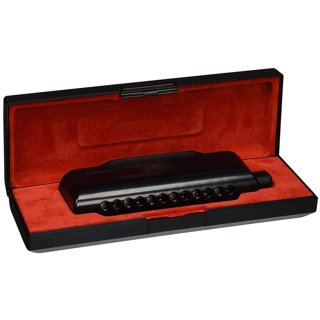 Harmonica 12 Hole 48 Tone Mouth Organ Instrumentos Chromatic Key Of C Blues Harp Musical Instruments Black