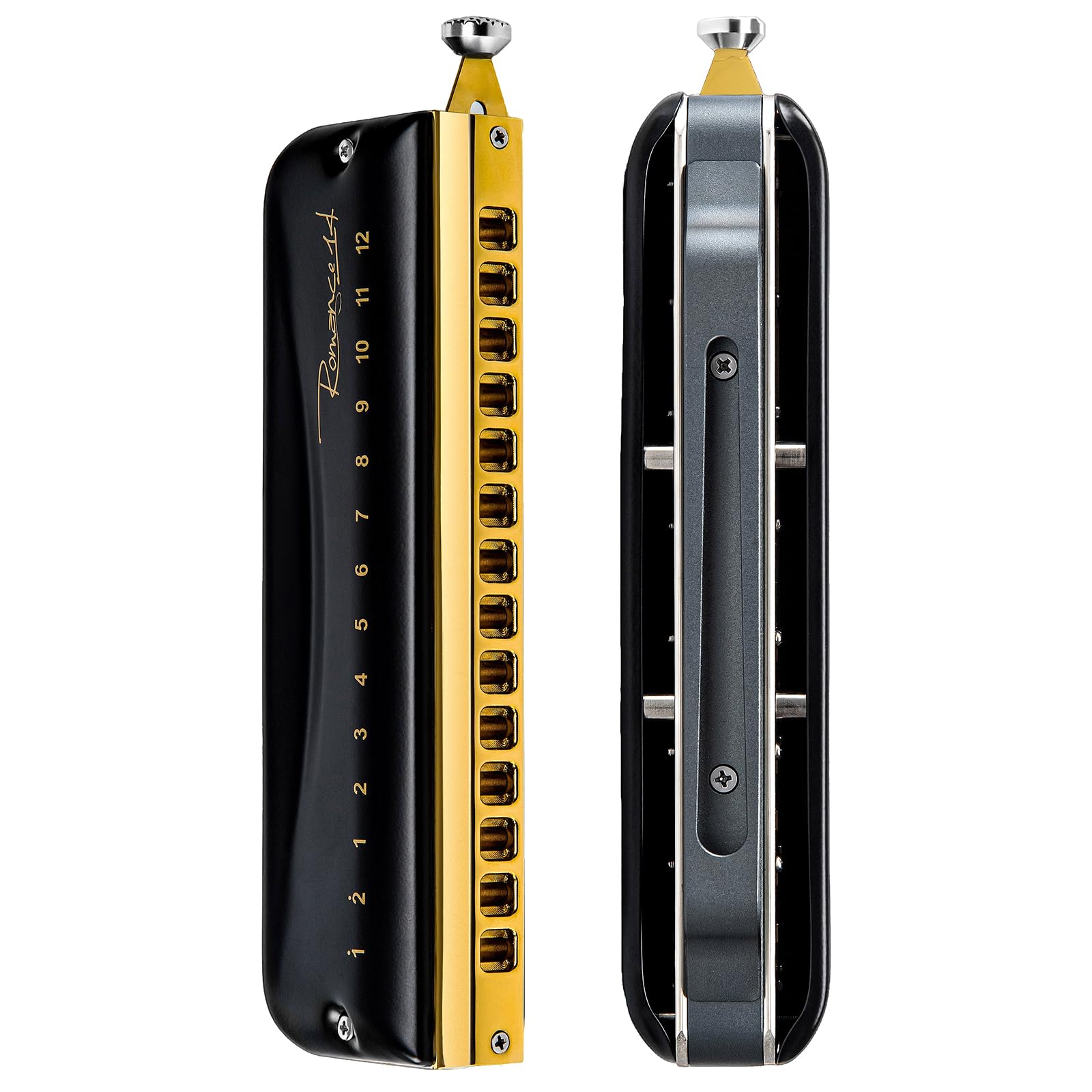 EAST TOP ROMANCE Chromatic Harmonica of 14 Hole, Professional Chromatic Mouth Organ Harmonica For Adults, Students and band players key of C