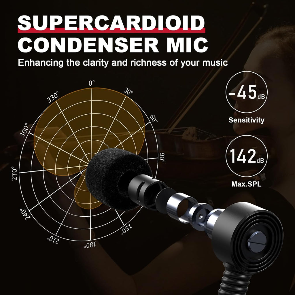 Xvive U9 Violin Wireless System with 2.4GHz Transmitter and Receiver