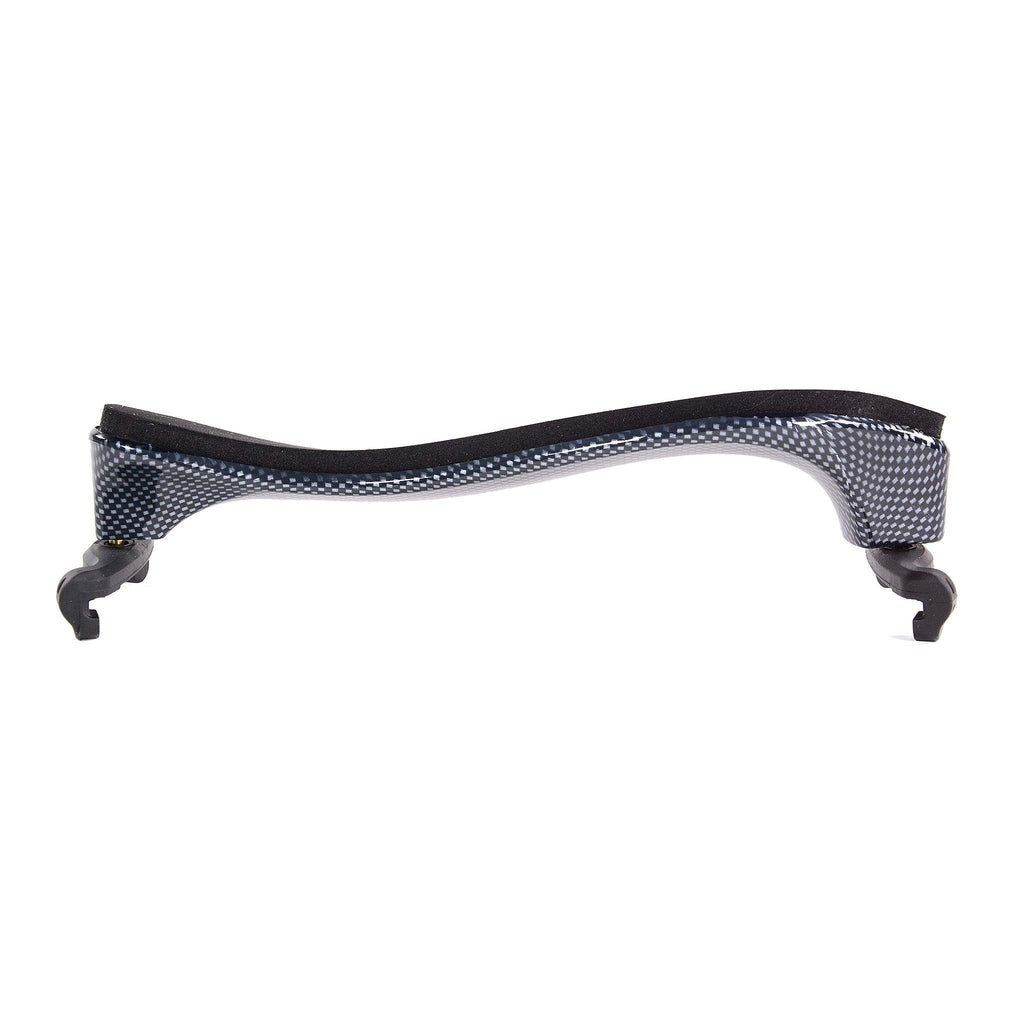 Fiddlerman Light Carbon Fiber Violin Shoulder Rest 4/4 Foam Padding For Comfort With Slight Height Adjustable Feet (Wood Look)