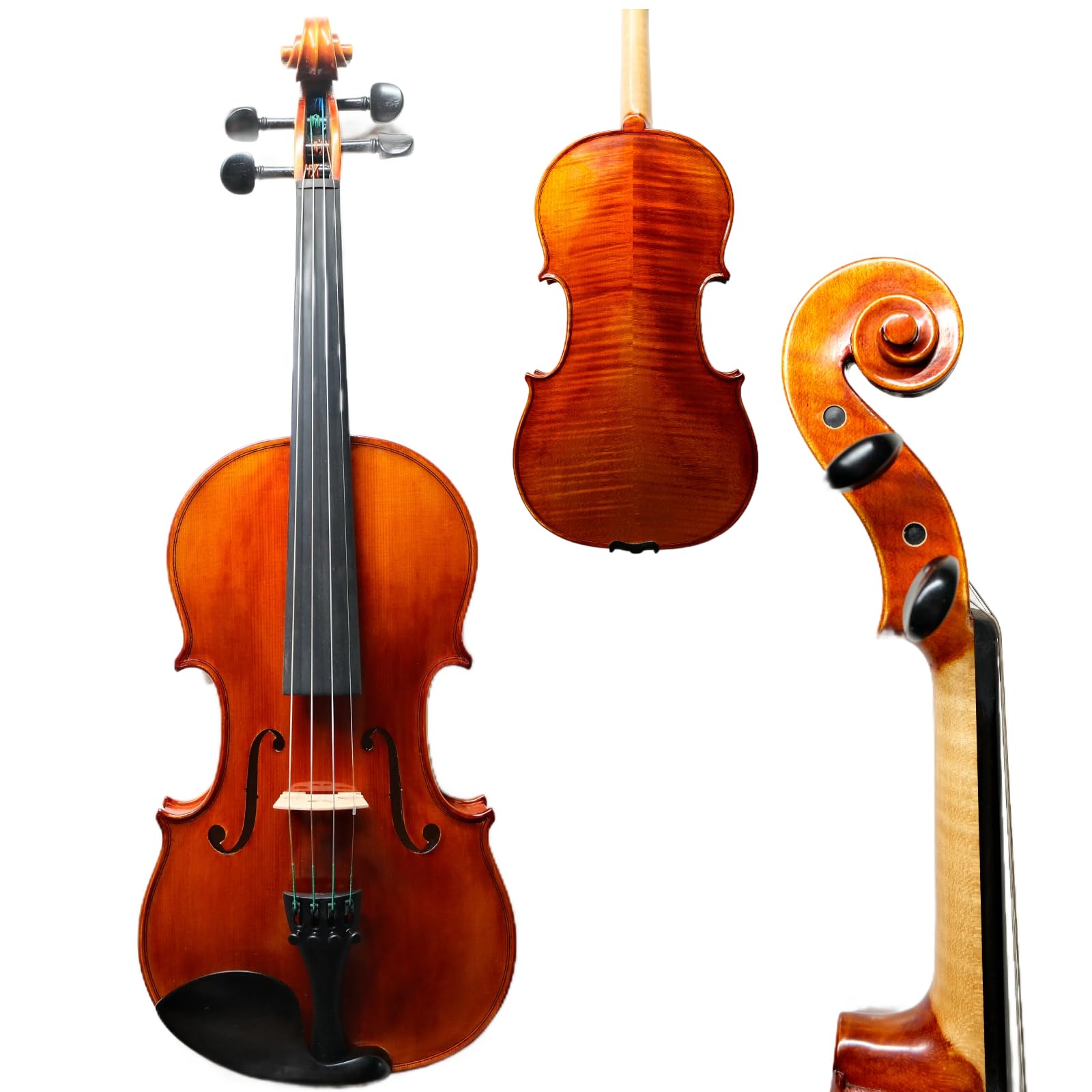 Master 4/4 Full-Size Violin | Hand-Varnished with 20+ Year Aged Italian Spruce & Bosnian Maple | Professional Orchestra Instrument for Professional soloists and session players (VIO1328)