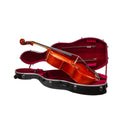 Crossrock 4/4 & 3/4 Cello Case with Wheels | Matte Mint Blue ABS Shell, Wine Red Velvet Interior, Backpack Straps – New Mold Design – (CRA870CEFMB)