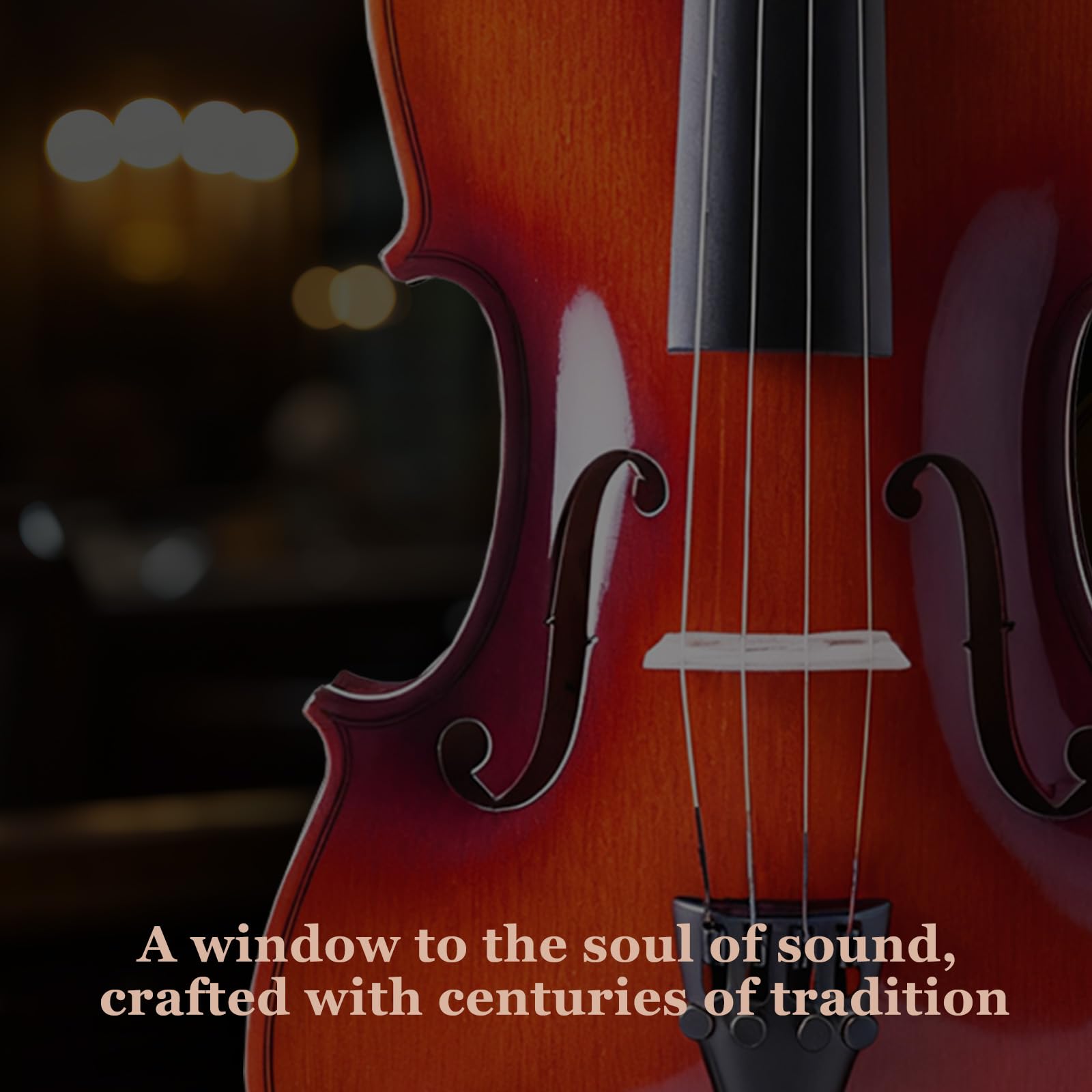 Allset Violin Fiddle Set: 4/4 Polished Violin Kit for Beginners, Acoustic Violin with Hard Case, Solidwood Handmade Starter Kit with Bow, Rosin, Shoulder Rest, Tuner, Strings-Burgundy (yellow, Full)