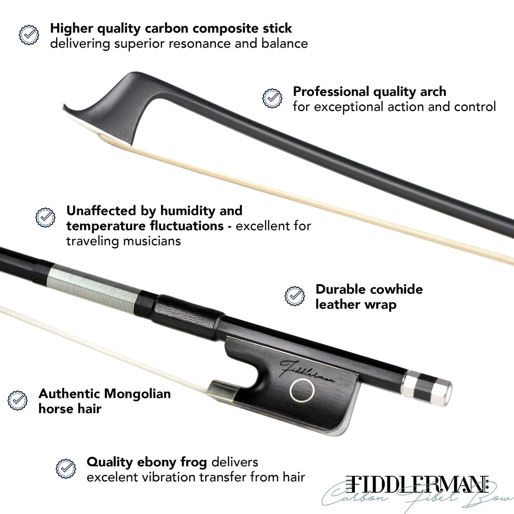 Fiddlerman Carbon Fiber Cello Bow 4/4