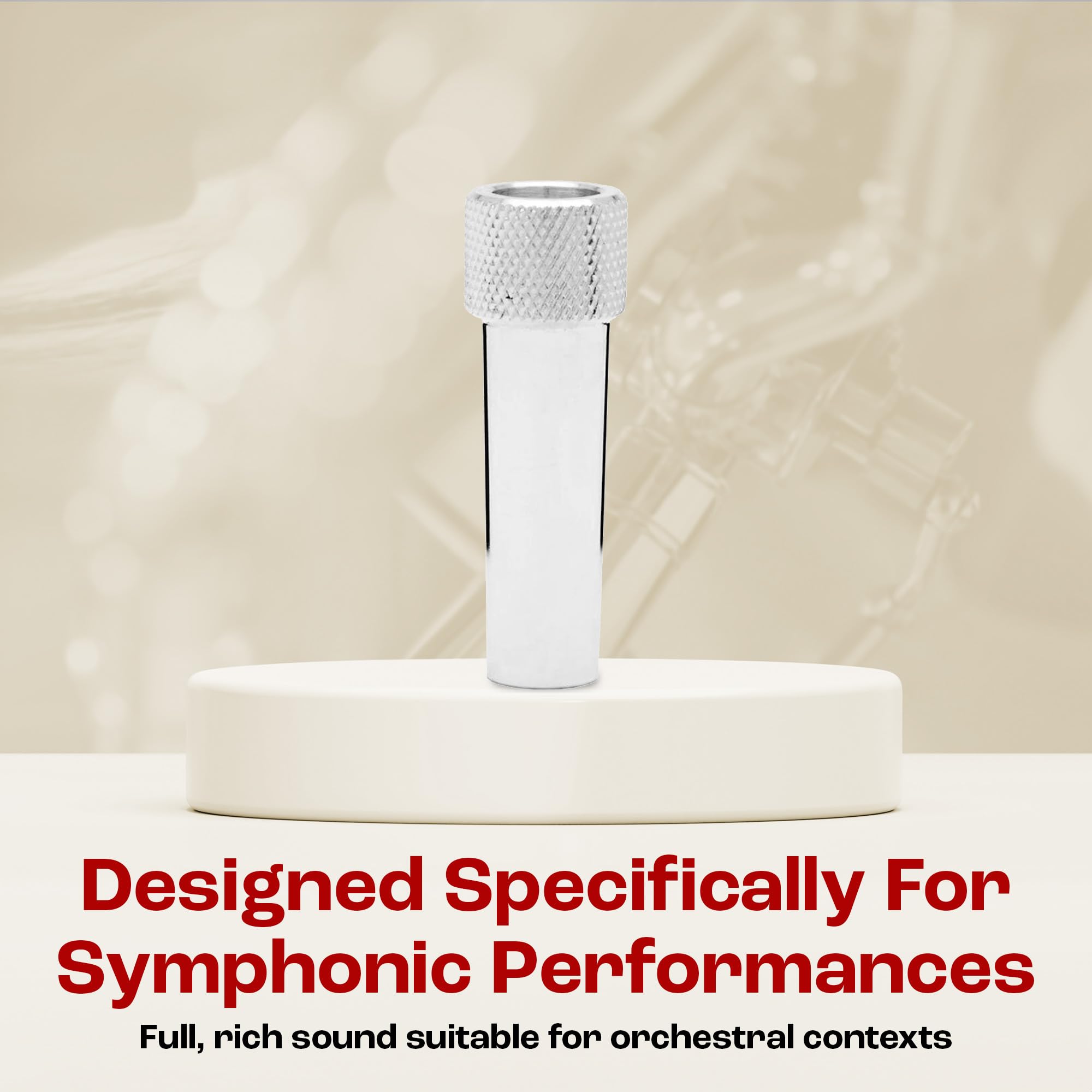 Denis Wick Mouthpiece Adaptor for Trumpet - Silver Plated, Quick & Handy Way Connector for Cornet Players to Trumpet Mouthpiece - Durable Design with Reliable Fit, Suited to Students & Professionals