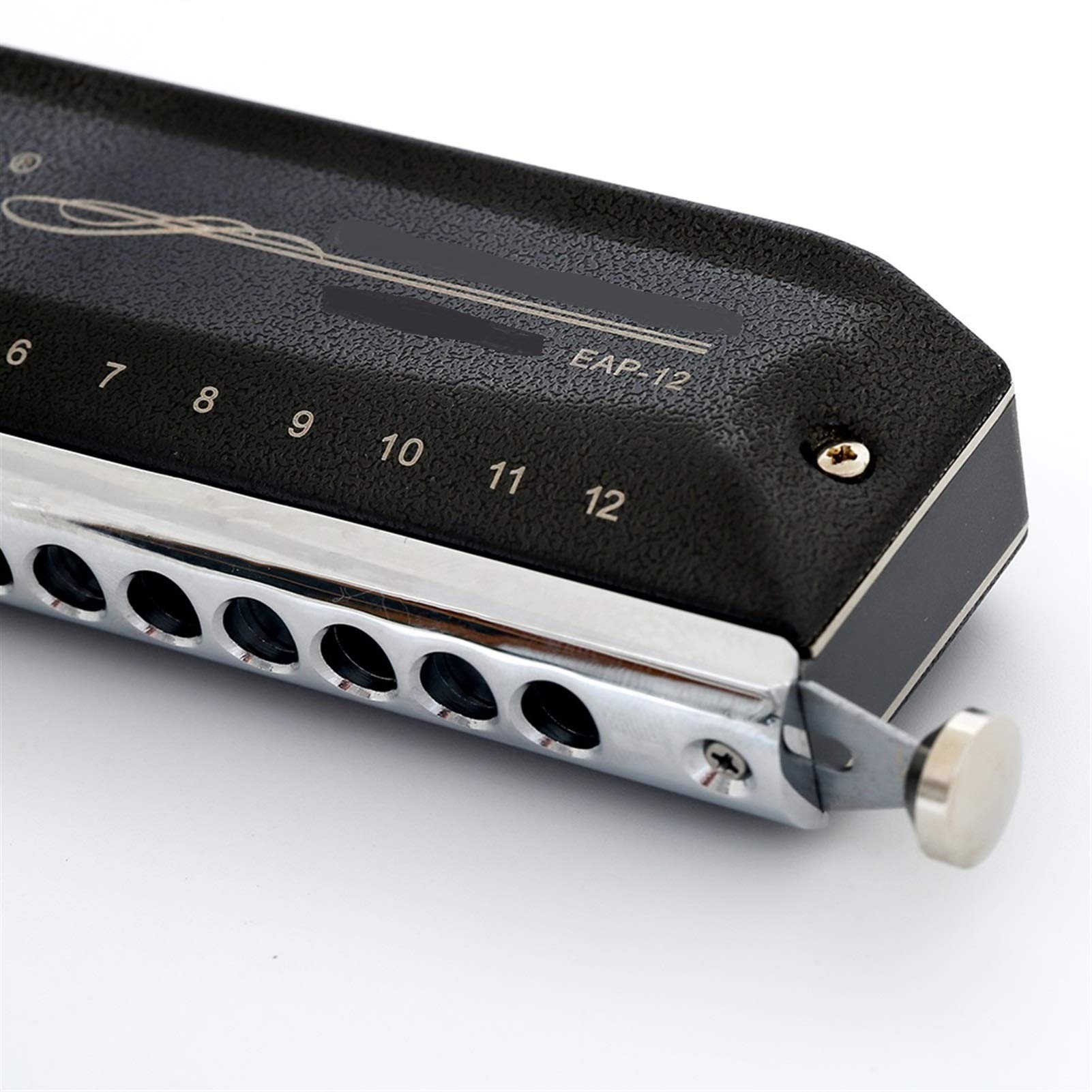 Chromatic Harmonica 12 Holes 48 Tone Mouth Organ Harp Instrumentos Key C D A B G Musical Instruments (Color : Key Bb)
