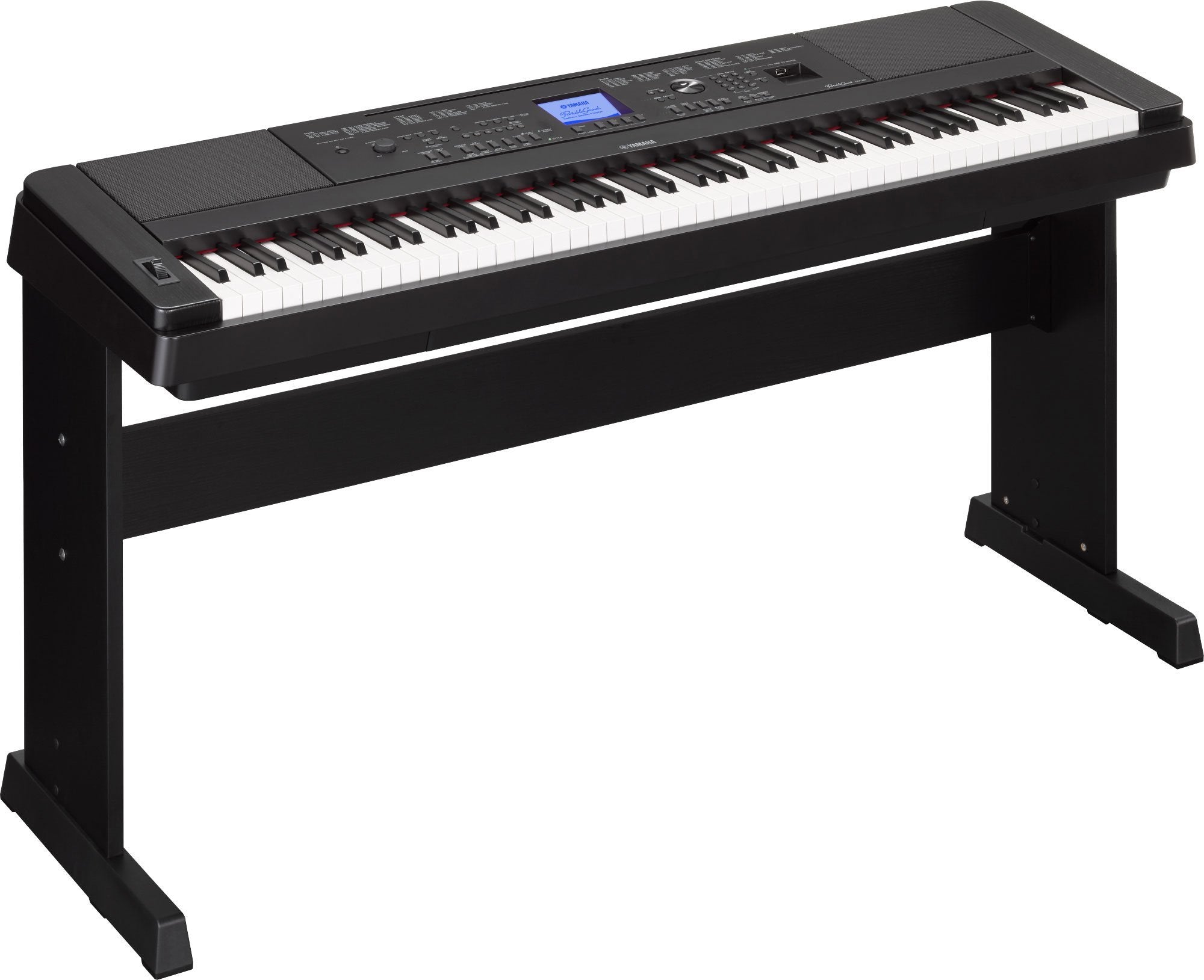 Yamaha DGX660WH 88-Key Weighted Digital Piano with Furniture Stand, White
