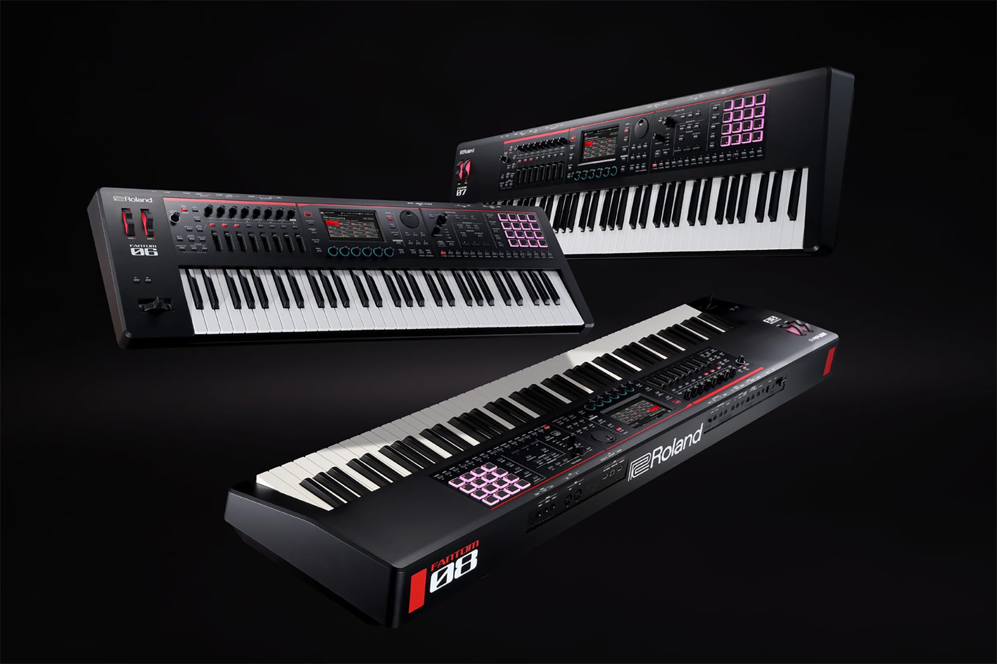 Roland Fantom 8 EX 88-Key Workstation Keyboard Synthesizer Bundle with Adjustable Stand, Sustain Pedal, Online Piano Lessons, Instructional DVD, and Austin Bazaar Polishing Cloth