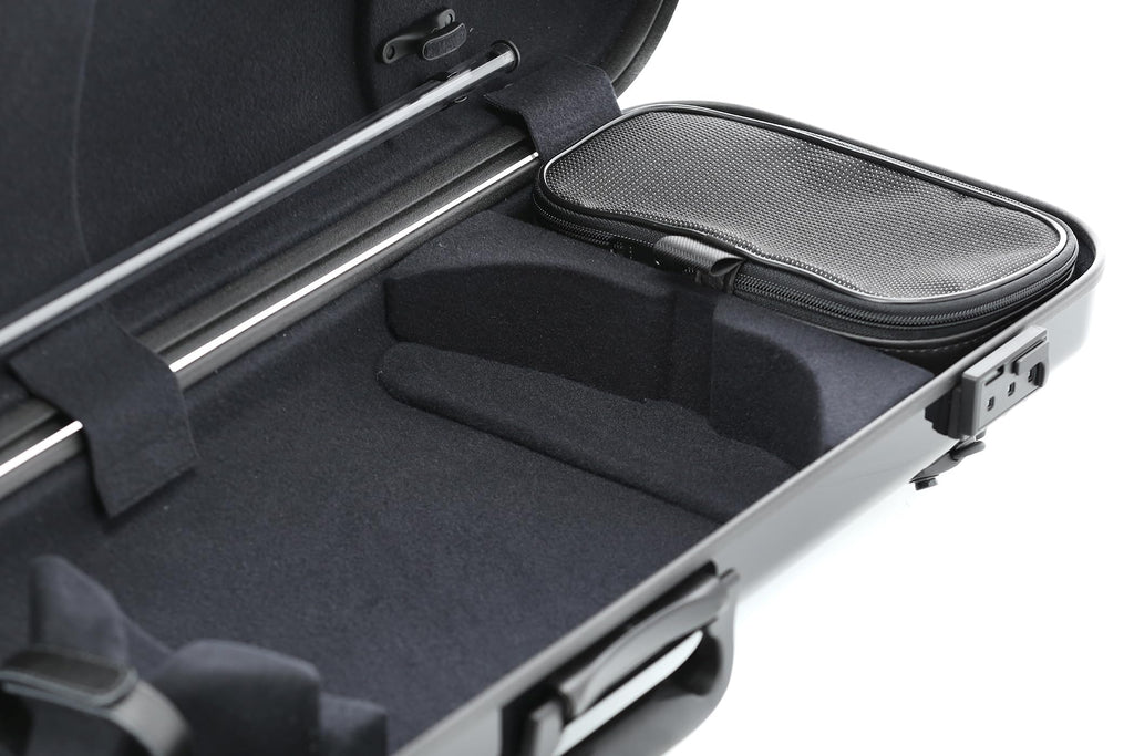 GEWA AIR 2.1 Violin Case Black High Gloss with Additional Side Handle Made in Germany