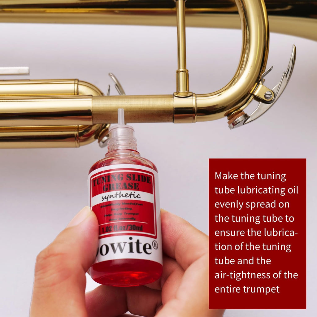 Premium Trumpet Valve Oil & Tuning Slide Grease Combo – 30ml Synthetic Lubricant Set for Brass Instruments, Smooth Fast Valve Action & Easy Maintenance