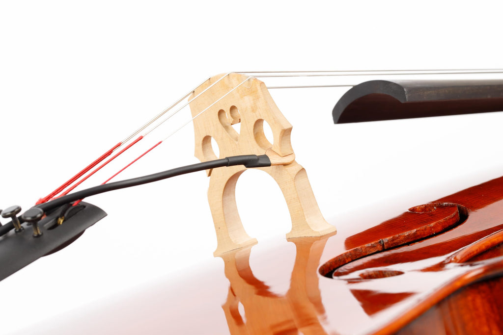 KNA VC-1 Portable Piezo Pickup for Cello – Lightweight Bridge-Mounted Sensor, Natural Acoustic Sound, Easy Installation, 1/4" Output Jack, No Instrument Modifications, Handcrafted in Europe
