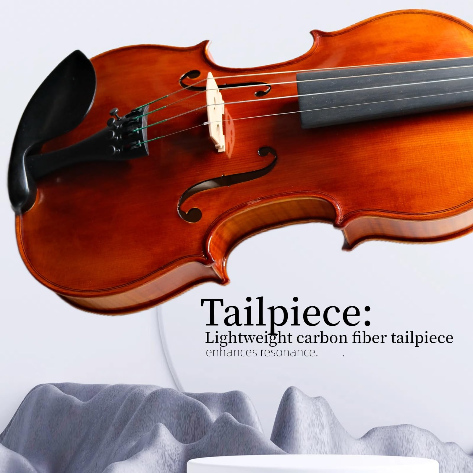 Master 4/4 Full-Size Violin | Hand-Varnished with 20+ Year Aged Italian Spruce & Bosnian Maple | Professional Orchestra Instrument for Professional soloists and session players (VIO1328)