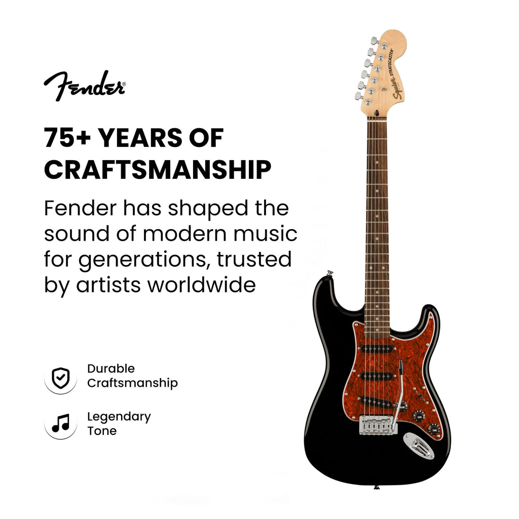 Fender Squier Affinity Stratocaster FMT HSS - Sienna Sunburst Bundle with Frontman 10G Amplifier, Gig Bag, Tuner, Instrument Cable, Strap, Picks, and Austin Bazaar Instructional DVD