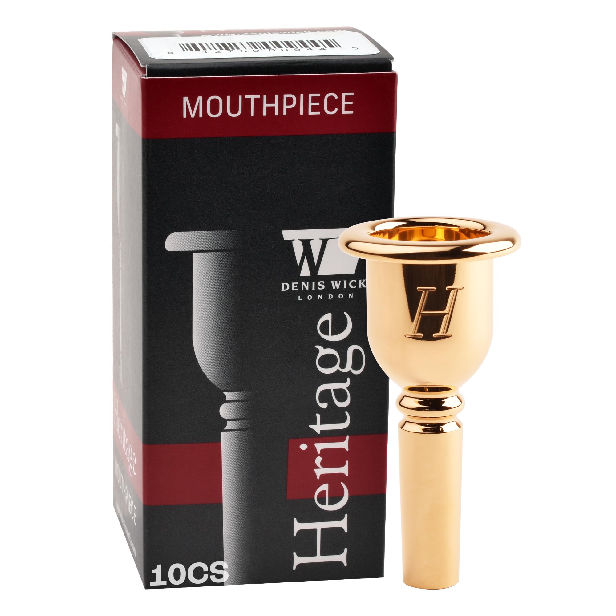 Denis Wick Heritage Trombone Mouthpiece Gold-Plated, 3180G-1AL - Open Backbore for Balanced Airflow & Tone - Large Shank Fitting Trombone Accessories for Effortless Articulation 27.10 x 6.10 x 7.45mm