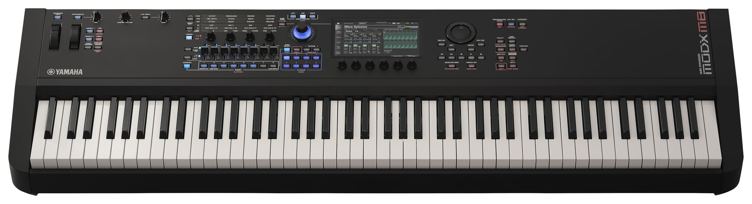Yamaha 61-Key Music Synthesizer with Improved Keyboard Action, Performance Focused for Next Generation Sound Exploration, Expressive Control and Optimized Workflow MODX M6