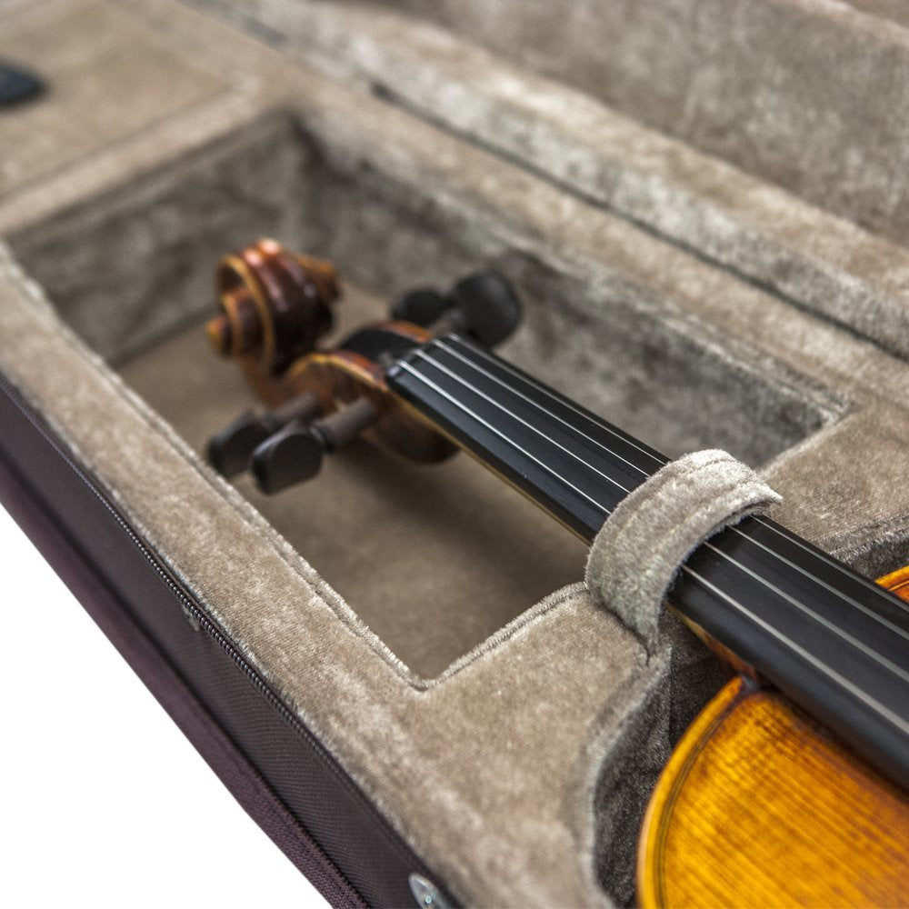 SKY Violin Triangle Case Lightweight 3/4 Size Black Color