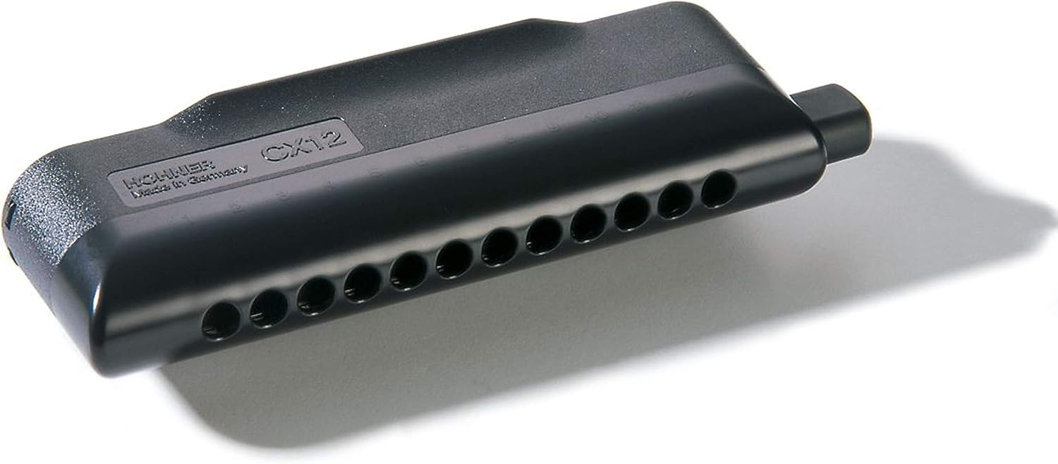 Hohner Accordions Hohner Harmonica CX-12 Chromatic Harmonica, Key of Eb, Black (7545-EF)