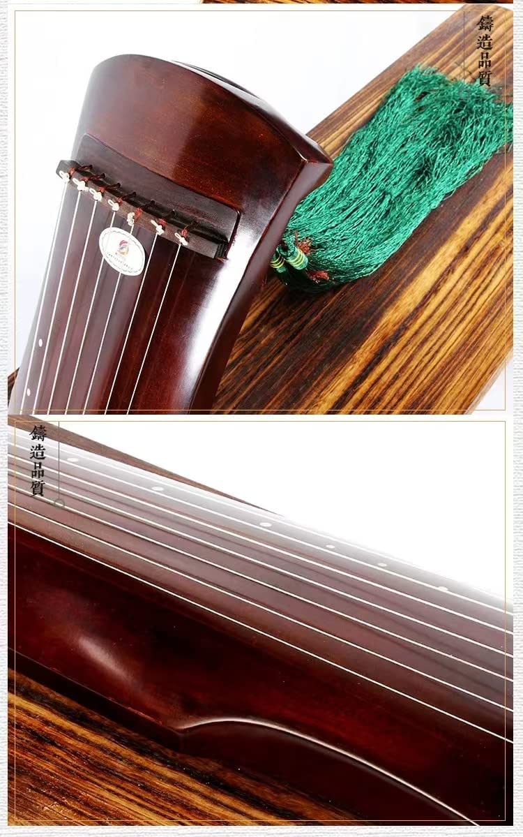 LANDTOM High Level 60+ Years Fir Wood Guqin (Gelatinum Cornus cervis/Lu Jiao Shuang Antler Frost included) for Beginner and Intermediates