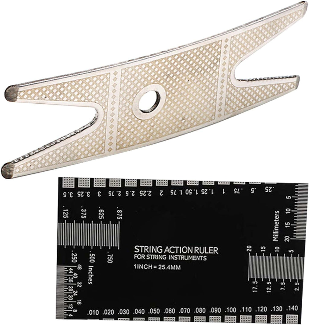 TOYANDONA Guitar Supplies Violin String Ruler Kit String Action Gauge Tool Violin Tool Ruler