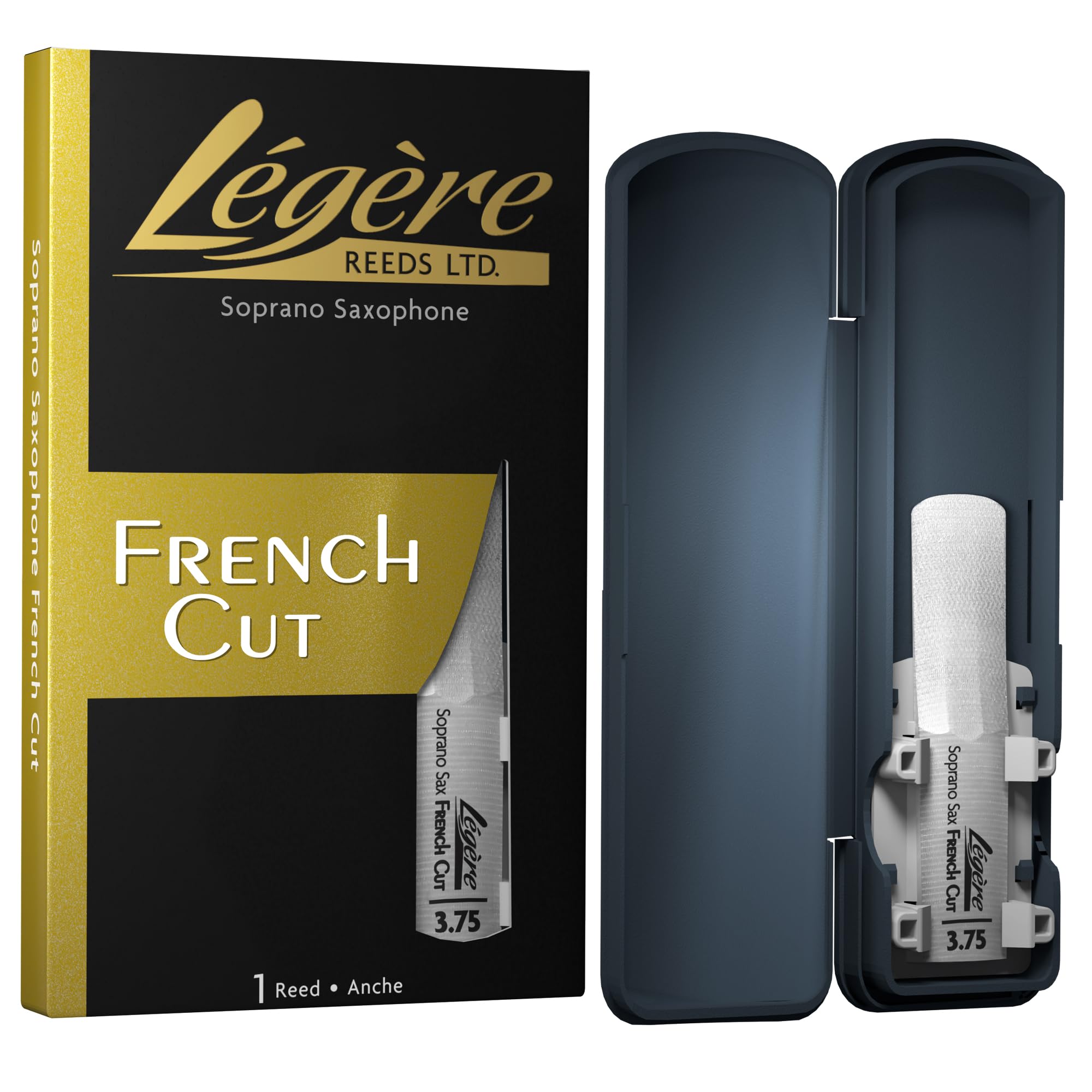 Légère Reeds - Soprano Saxophone Reed, French Cut, Strength 3.25 (SSF3.25) - Premium Synthetic Woodwind Reed