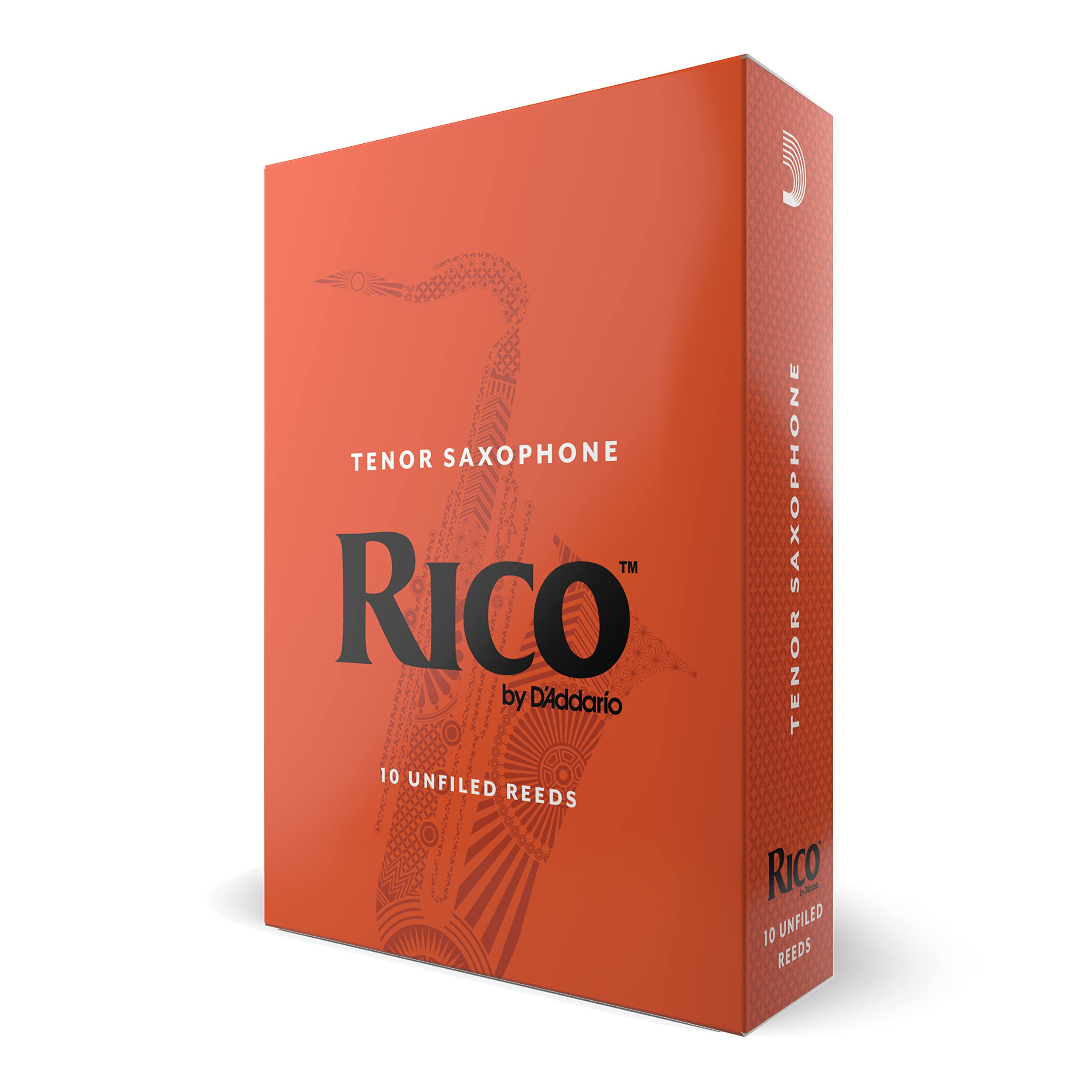 Rico Organic Tenor Saxophone Reeds, Strength 3.0, Pack of 10