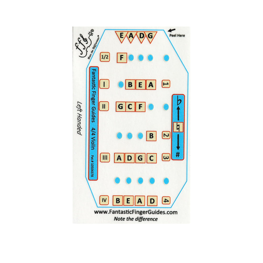 Fantastic Finger Guide for Violins Adult Beginner | Stringed Musical Instruments | Fingerboard and Fretboard Stickers for Learning All Notes | Play or Fiddle, 4/4-Size