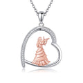 Sterling Silver S925 Ballet/Violinists/Gymnastics/Cello/Runner/Tennis/Piano/Artist Necklace Jewelry Gifts for Women Christmas Gift