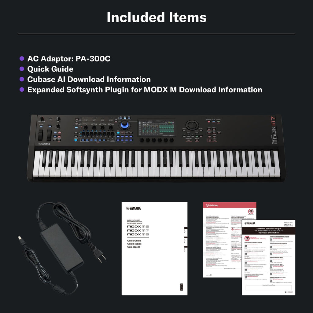 Yamaha 61-Key Music Synthesizer with Improved Keyboard Action, Performance Focused for Next Generation Sound Exploration, Expressive Control and Optimized Workflow MODX M6